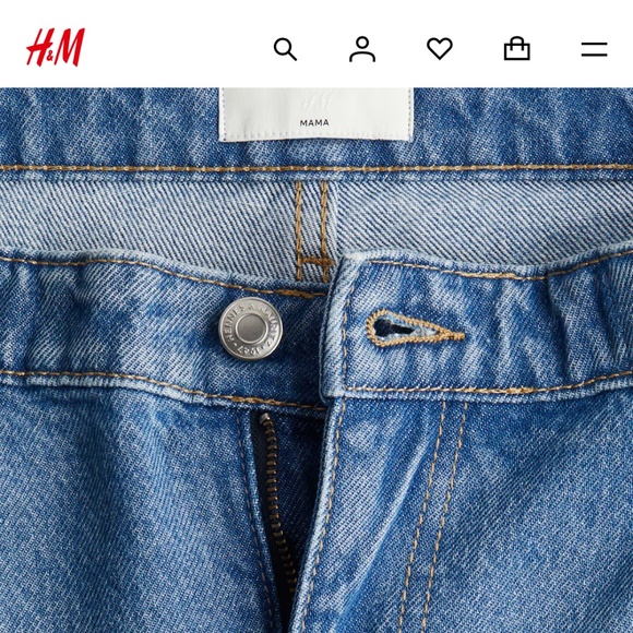 H&M Women's Blue Wide-Leg Jeans - Picture 3 of 3